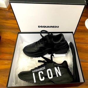 Dsquared leather runners
